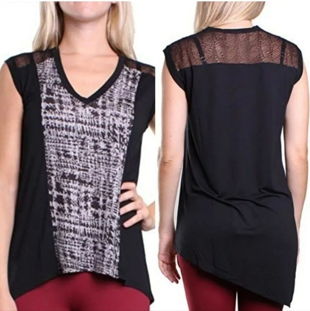 💖BCBGMaxAzaria Kerra Print Top